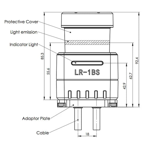 OLEI 2D LR 1BS5 C1 Mini Lidar Bottom Connectors, Industrial Quality