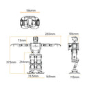 Hiwonder TonyPi Pro AI Humanoid Robot with Raspberry Pi 5 – Integrated Multimodal AI Model (ChatGPT), AI Vision Tracking, Voice Interaction, and Hand-Eye Coordination (Raspberry Pi 5 8GB Kit)