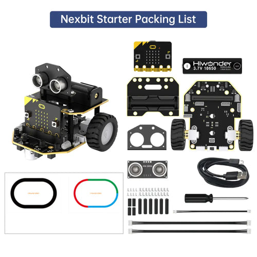 AI Vision Robot Nexbit, micro:bit Programming Educational Robot, Support WonderCam Smart Vision Module (Start kit/with microbit)