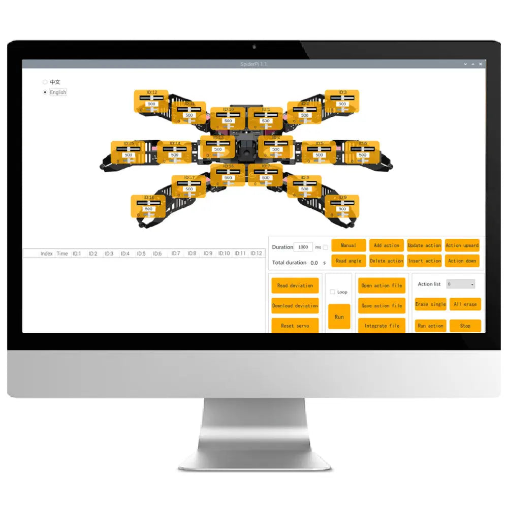Hiwonder SpiderPi AI Intelligent Visual Hexapod Robot Powered by Raspberry Pi 5 (Advanced Kit with Raspberry Pi 5 4GB)
