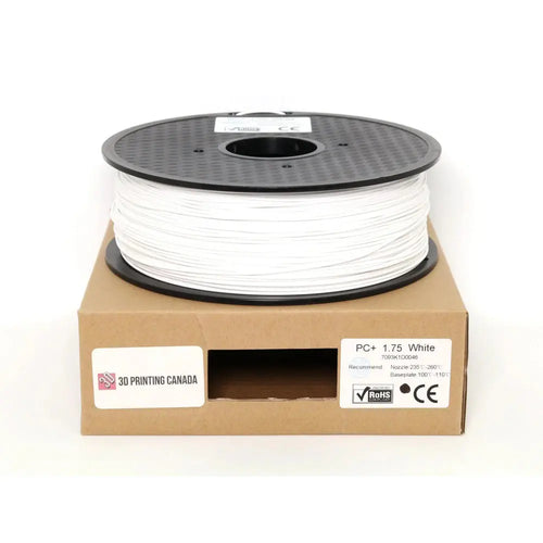 Standard PC+ Filament, White 1.75mm, 1kg