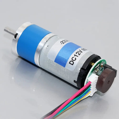 22mm Planetary Gear Motor w/ 12V Encoder, 1900RPM