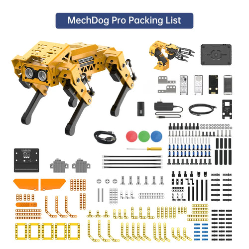 Hiwonder MechDog Pro Open-Source AI Robot Dog with Robot Arm, IoT, AI Voice &amp; Vision Interaction, Python, Arduino &amp; Scratch Programmable