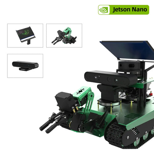 Yahboom Transbot ROS AI Robot for Jetson NANO 4GB with Depth Camera, Radar, Robotic Arm and 7 Inch Touch Screen(without Jetson NANO SUB board)