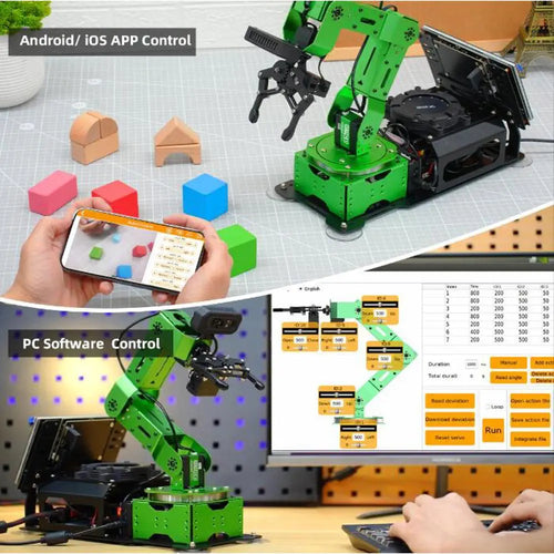 JetArm JETSON NANO Robot Arm ROS Open Source Vision Recognition Program Robot (Advanced Kit with Jetson Nano 4GB)