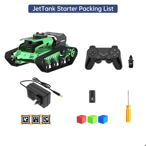 Hiwonder JetTank ROS Robot Tank Powered by Jetson Nano with Lidar, Support SLAM Mapping and Navigation (Starter Kit/SLAMTEC A1 Lidar)