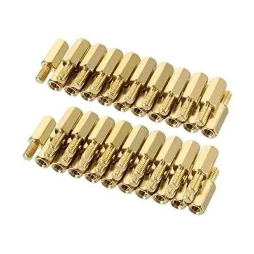 10mm Brass Standoff - M3x6mm Thread (10x)