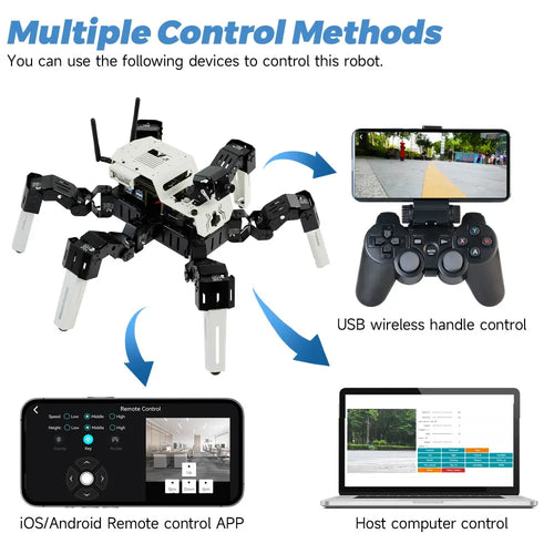 18DOF Muto S2 Hexapod Robot--Raspberry Pi Version(With Raspberry Pi 5 8GB board)