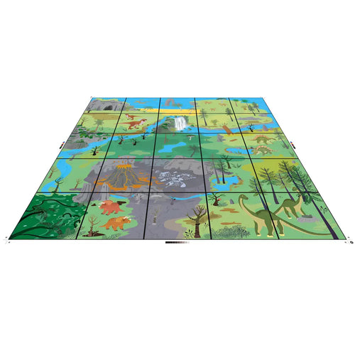 Blue-Bot  Programmable Robot with Human Body Mat and Dinosaur Mat, STEM Learning Activity Coding Toy