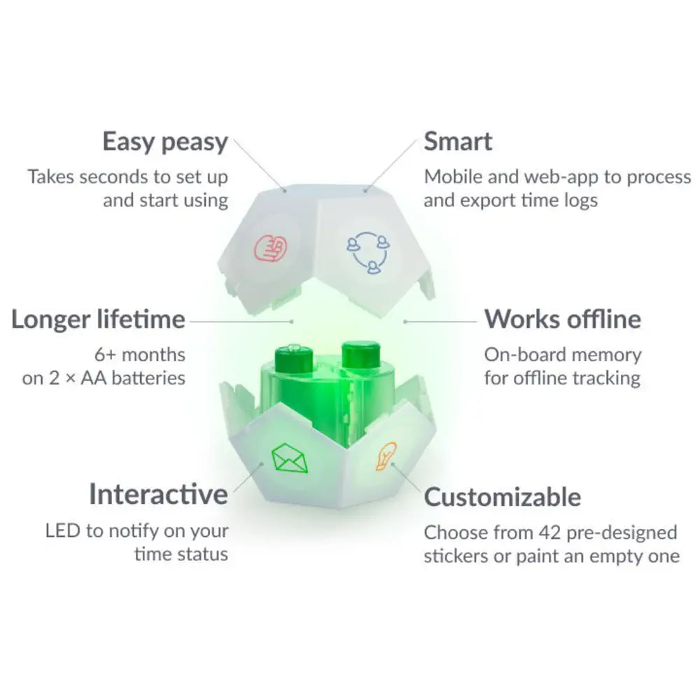 TIMEFLIP2 Smart Time Tracker, bluetooth