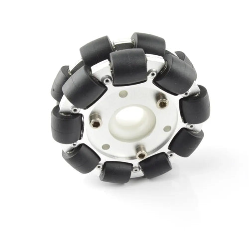 100mm Double Aluminum Omni Wheel w/ Bearing Rollers