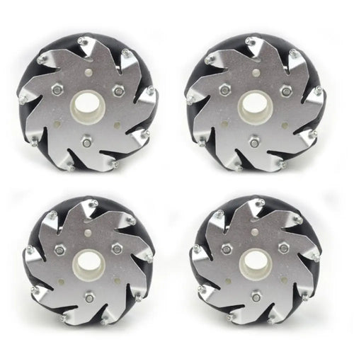 100mm Mecanum Wheel Set (2x Left, 2x Right)