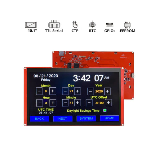 Nextion 10.1-Inch NX1060P101 Intelligent Series Resistive HMI Touch Display