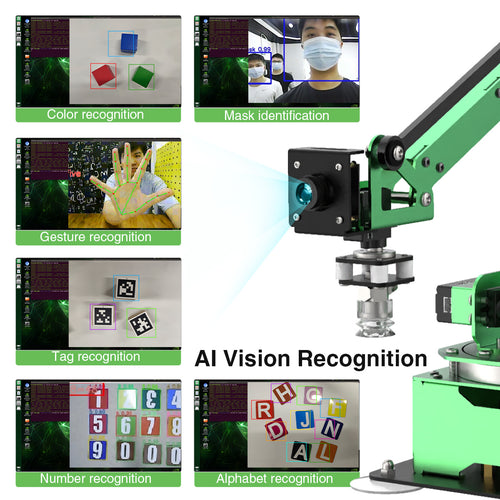 Hiwonder JetMax JETSON NANO Robot Arm ROS Open source Vision Recognition Program (Starter Kit)