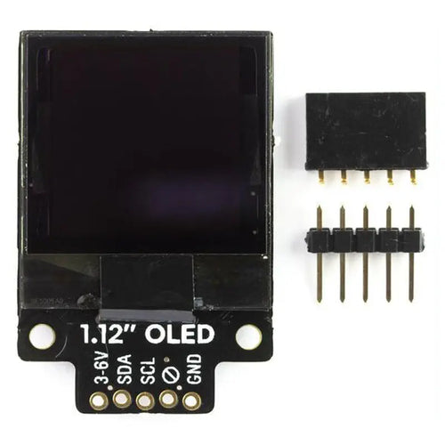 1.12 inch Mono OLED (128x128, White/Black) Breakout SPI