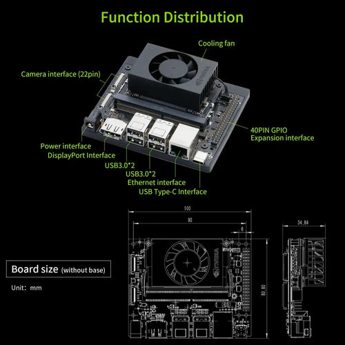 Jetson Orin NANO SUPER Developer Kit SUB with 8GB RAM Based On NVIDIA Core Module for AI Deep Learning(Developer Kit)