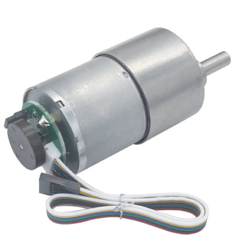 GM37 Geared Motor w/ Encoder - 12V 6RPM