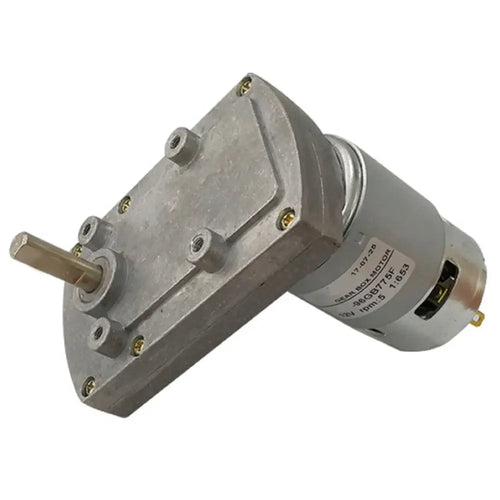 DC 12V Flat Spur Gear Motor, 5RPM Parallel Shaft Gear Motor