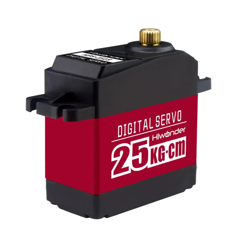 Hiwonder HPS 2518MG 25KG High Torque Digital Servo w/ Full Metal Gear for Robotic Arm, RC Car &amp; Single Shaft