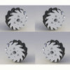 127mm Mecanum Wheels w/ Basic Rollers (2x Left, 2x Right)