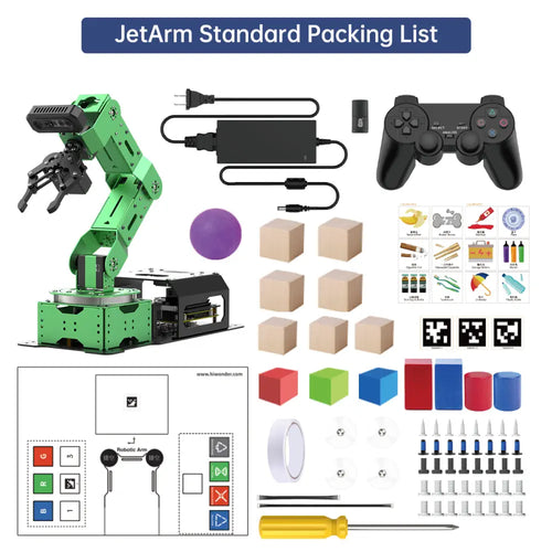 JetArm JETSON NANO Robot Arm ROS Open Source Vision Recognition Program Robot (Standard kit with Jetson Orin NX 8GB)