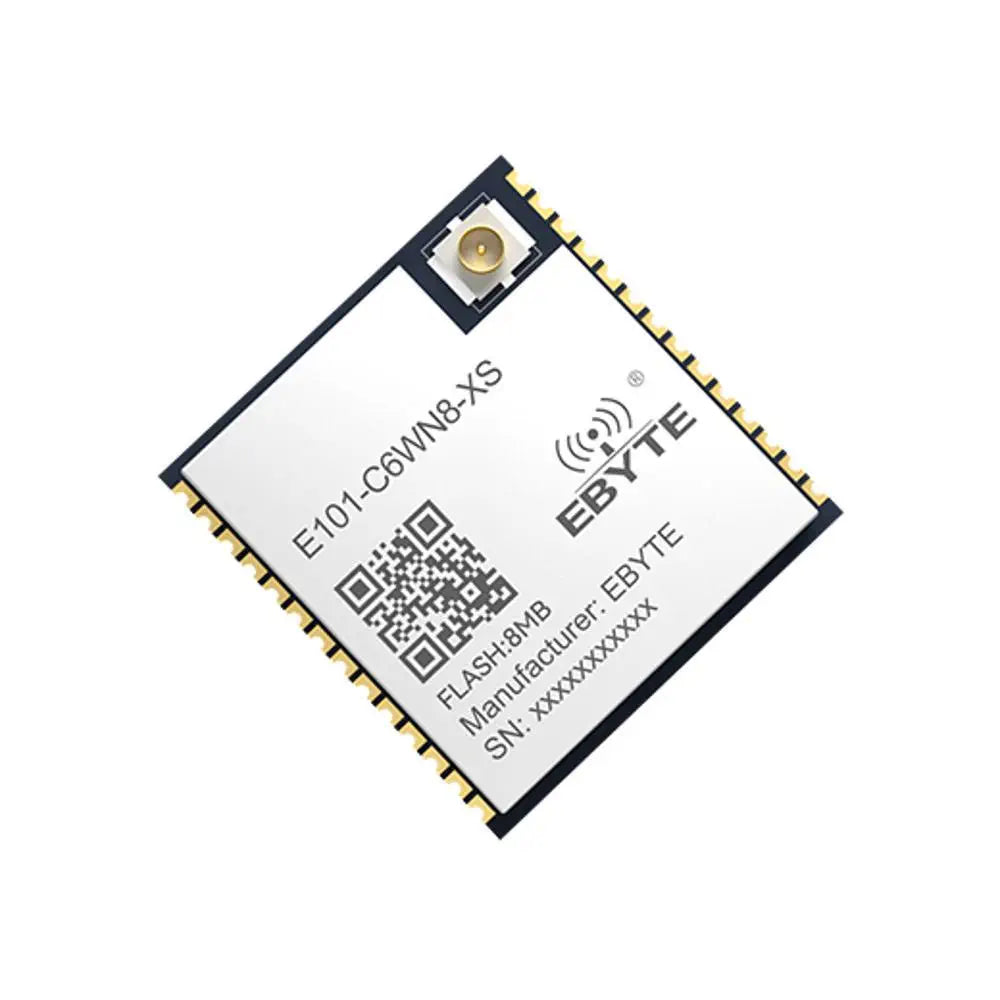 E101-C6WN8-XS Dual-mode ble WiFi module with built-in ESP32-C6 series chip Wi-Fi6 low-power BLE 5.3 protocol