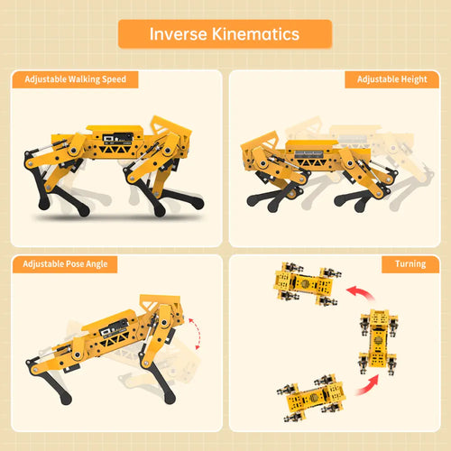 Hiwonder MechDog Pro Open-Source AI Robot Dog with Robot Arm, IoT, AI Voice &amp; Vision Interaction, Python, Arduino &amp; Scratch Programmable