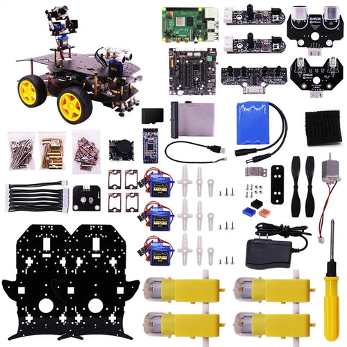 Yahboom 4WD Smart Robot w/ AI Vision Features for RPi 4B (w/ Raspberry Pi 4B 4G Board)