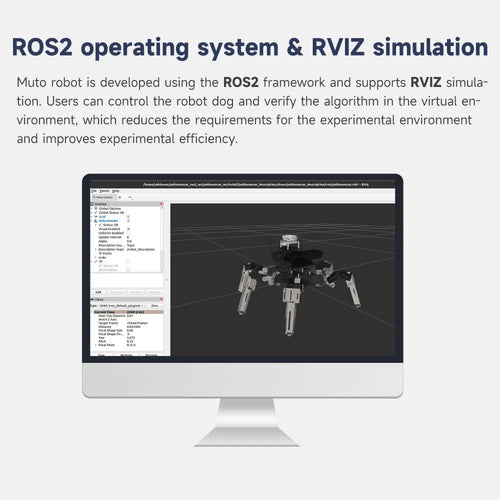 18DOF Muto RS Hexapod ROS2 Robot for Raspberry Pi 5 and NVIDIA Jetson NANO(Pi Version with Raspberry Pi 5 8GB board)