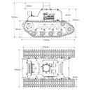 Hiwonder MentorPi T1 Raspberry Pi Robot Car – Tank Chassis, ROS2 AI Coding Robot with Large AI model ChatGPT, SLAM and Autonomous Driving (Advaned Kit with Raspberry Pi 5 4GB)