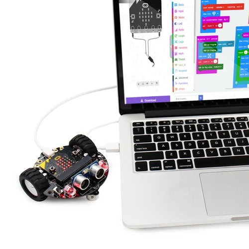 Yahboom Tiny:bit Smart Robot Car for STEM Coding Education, Powered By Micro:bit w/ Microbit Board