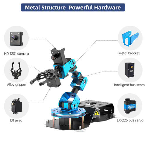 Hiwonder ArmPi FPV AI Vision Raspberry Pi ROS Robotic Arm with Python Open Source (Developer Kit/ Without Raspberry Pi 4B)