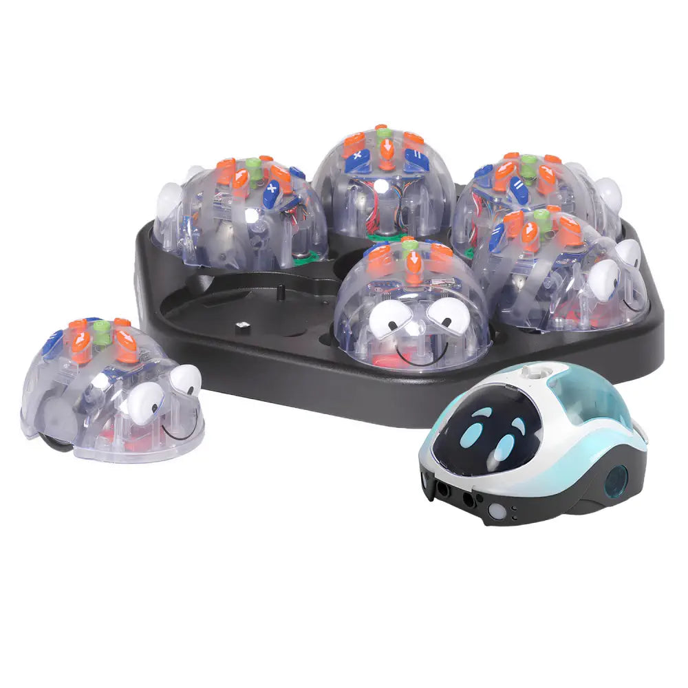 TTS Blue-Bot Class Pack Coding Toy Robot - See &amp; Say Version with FREE Loti-Bot Coding Toy Robot - Educational STEM Programmable Robotics, Floor Robot Learning &amp; Coding for Kids