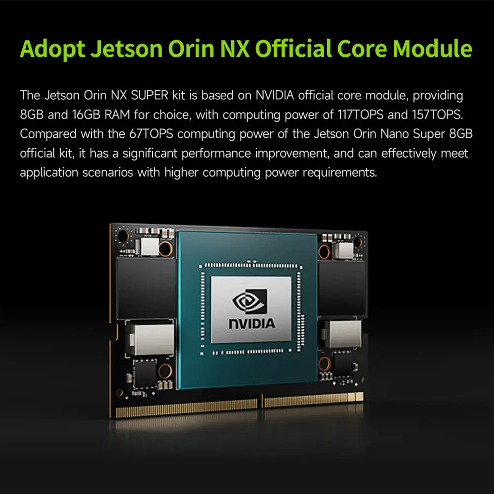 Yahboom Jetson Orin NX 16GB Super Development Kit Based On NVIDIA Core Module For ROS AI Deep Learning-Basic Kit