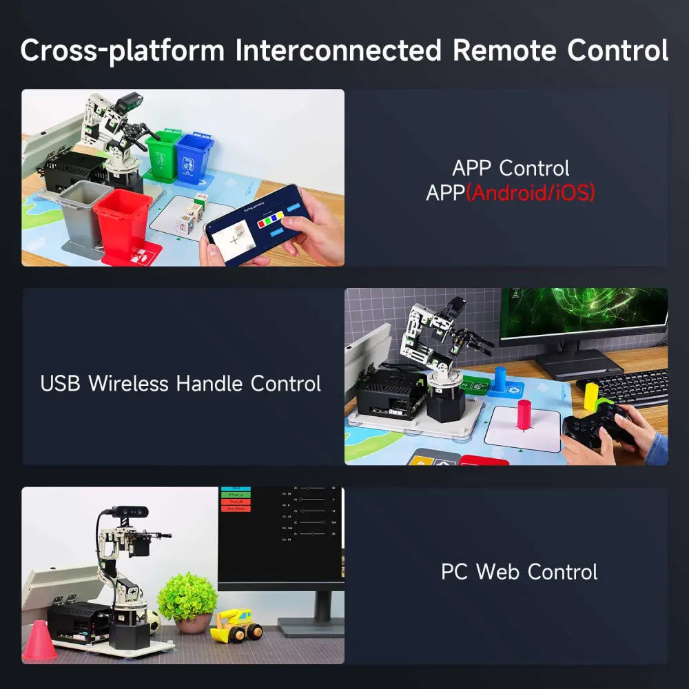 Yahboom DOFBOT Pro AI Large Model 3D Depth Vision Robotic Arm-Ultimate Version with Jetson Orin NANO SUPER 4GB Board