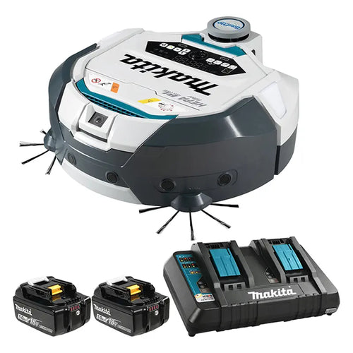 Makita 18V LXT Brushless Cordless 3.0L Smart Robotic Vacuum Kit 5.0Ahx2 Kit RobotShop