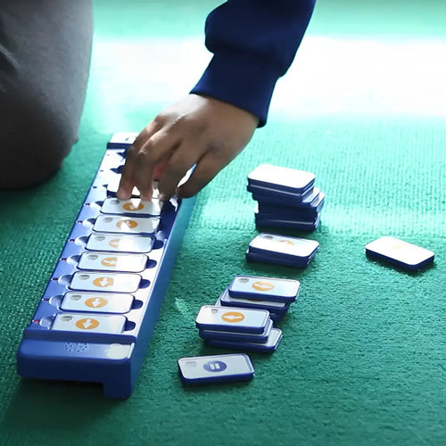 TTS 3 Bee-Bot and 3 Blue Bot Programmable Robots  with FREE 1 Tactile Code Reader - STEM Learning Coding Robotics for Kids Age 3+