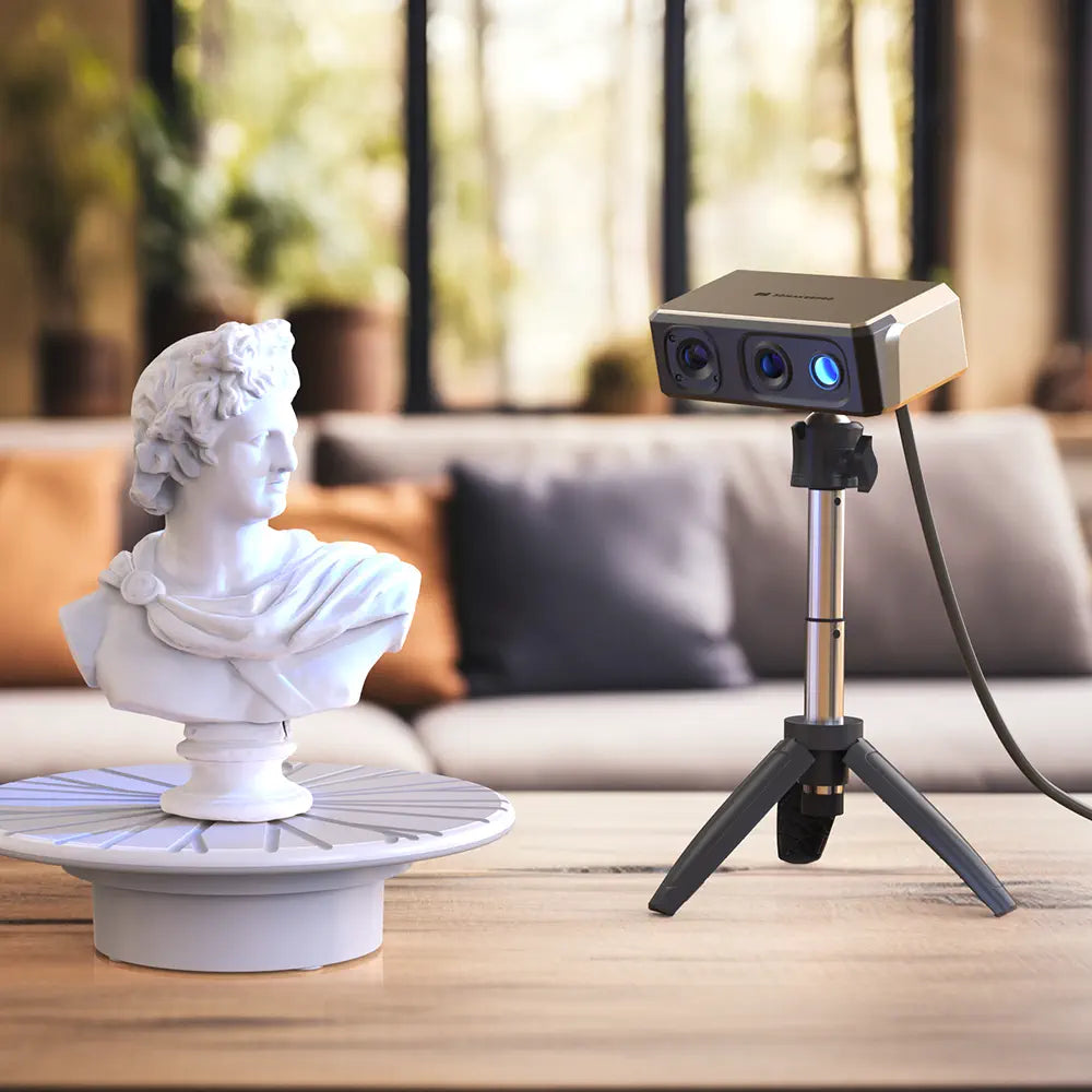 Seal Standard 3DMakerpro 3D Scanner for 3D Printer with 0.01mm Accuracy, 24-bit Color Camera, 10FPS Scanning Speed, Anti-Shake Scan 3D Model Scanner for Android/iOS/Win10/MacOS