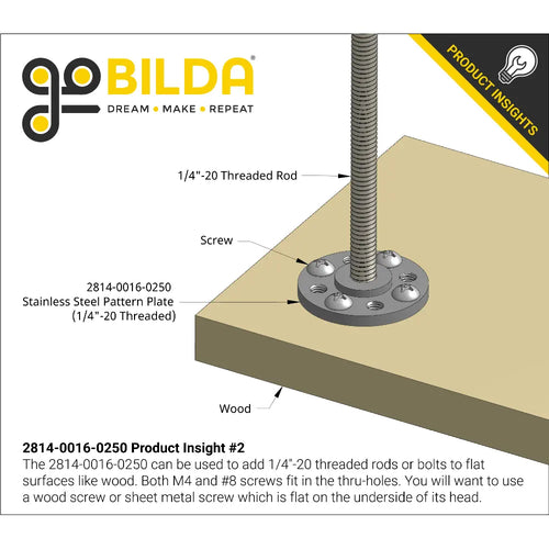 1/4"-20 to goBILDA Pattern Mount