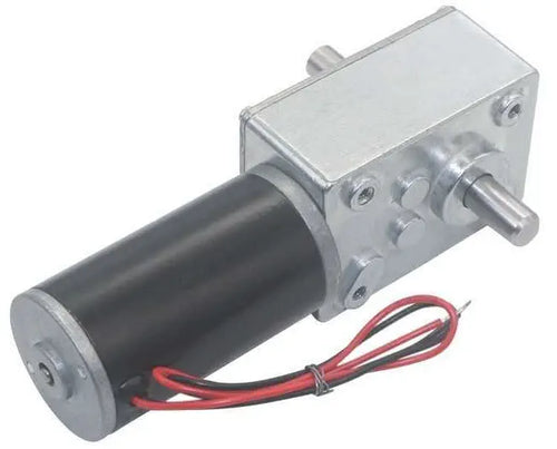 12V 260RPM High Torque Dual Shaft 31D Motor w/ Worm Gear Reduction