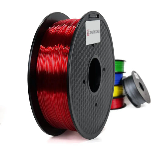 3D Printing Canada Transparent Red - Standard PETG Filament - 1.75mm, 1kg