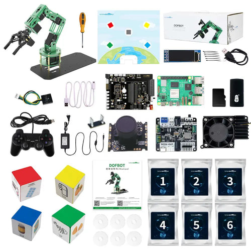 Yahboom Robot Arm 6DOF AI Programmable with Camera for Adults ROS Open Source for Raspberry Pi 5(With RPi 16G board)