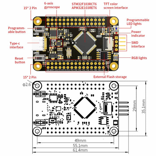 Yahboom STM32F103RCT6 Core Board w/ EN Manual