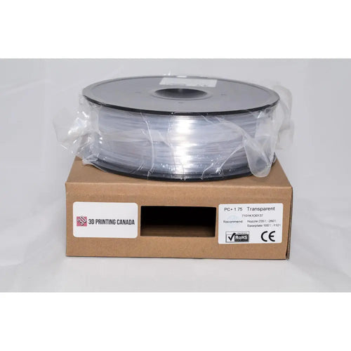 Standard PC+ Transparent / Natural 1.75mm Filament 1kg