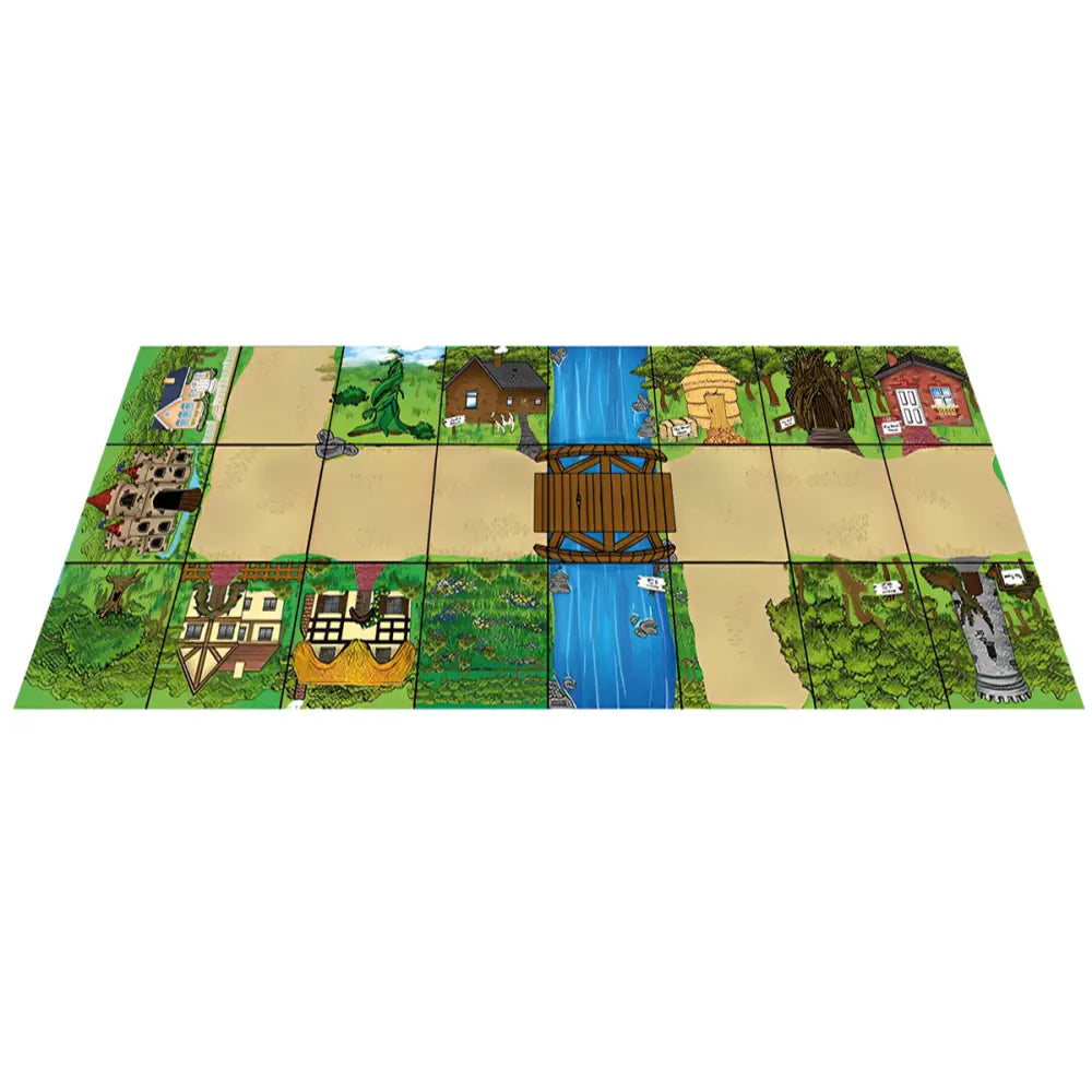 TTS Bee-Bot &amp; Blue-Bot Fairy Tale Mat - Coding Robot Playmat - Early &amp; STEM Learning - Classic Story Scenes, Sequencing &amp; Problem Solving - Floor Mat | 120 x 45 cm