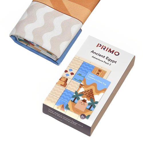 Primo Cubetto Educational Ancient Egypt Adventure Map Fabric Play Mat for Coding Robot, Kids Learning Programming Toy, Educational Fun Toy for 3+ Years Children