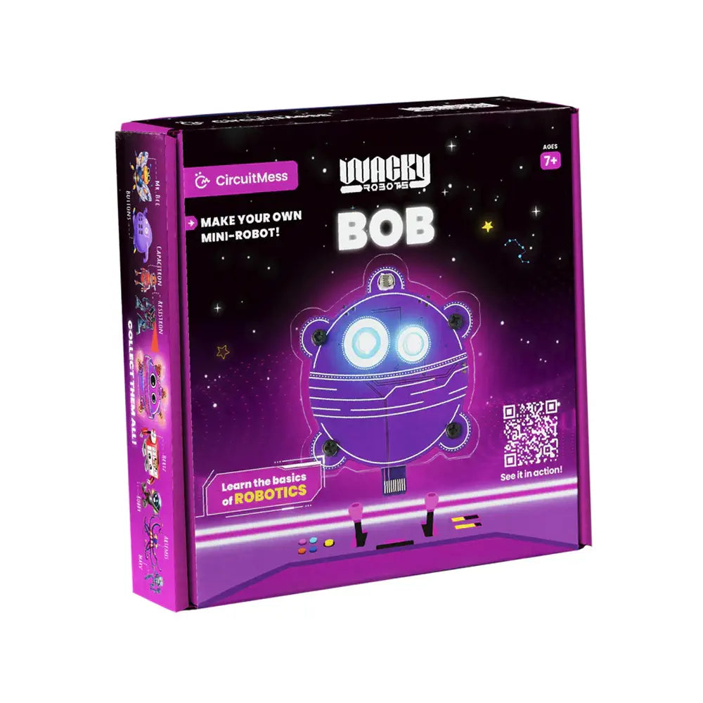 CircuitMess Wacky Robots - DIY mini robots - Bob, Learn about Light, Resistance and Ohm's Law