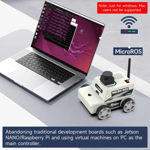 Yahboom ESP32 MicroROS Robot Car Virtual Machine as controller--Standard Version