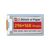 Waveshare 2.36inch E-Paper Module (G), 296x168, Red/Yellow/Black/White