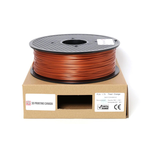 3D Printing Canada Pearl Orange - Standard PLA Filament - 1.75mm, 1kg